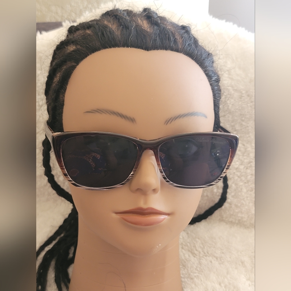 Valerie spencer brown stripe sunglasses